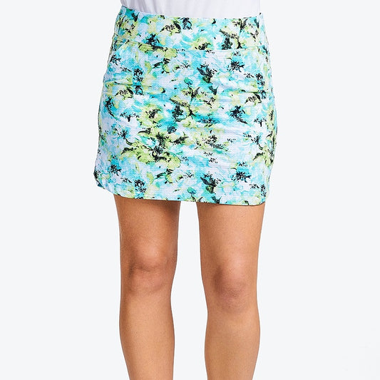 NI3211631_502 Nivo Lucille Ladies Pull-On Liv Cool Skort Blue Tropical Product Image Front
