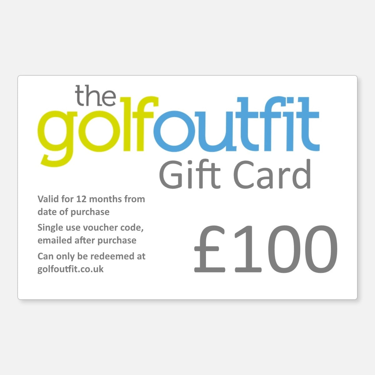 The Golf Outfit Gift Card £100