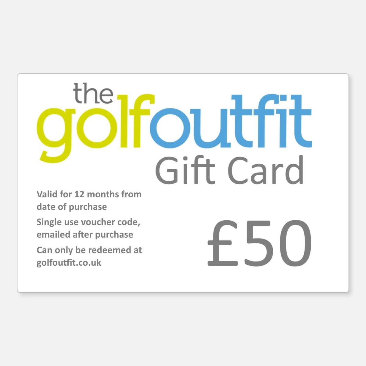 The Golf Outfit Gift Card £50