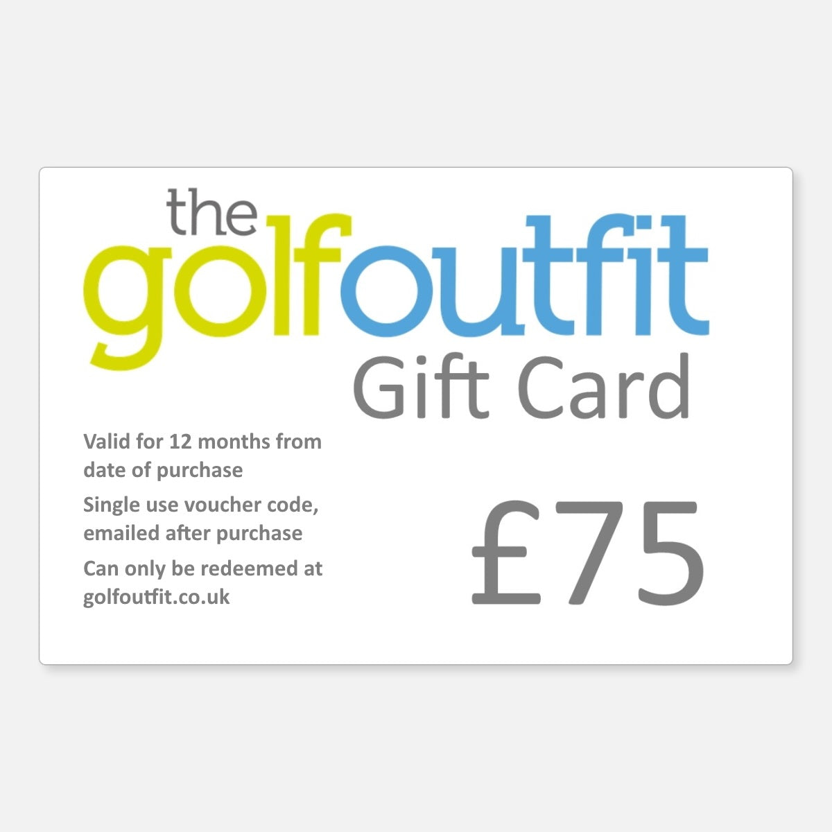 The Golf Outfit Gift Card £75
